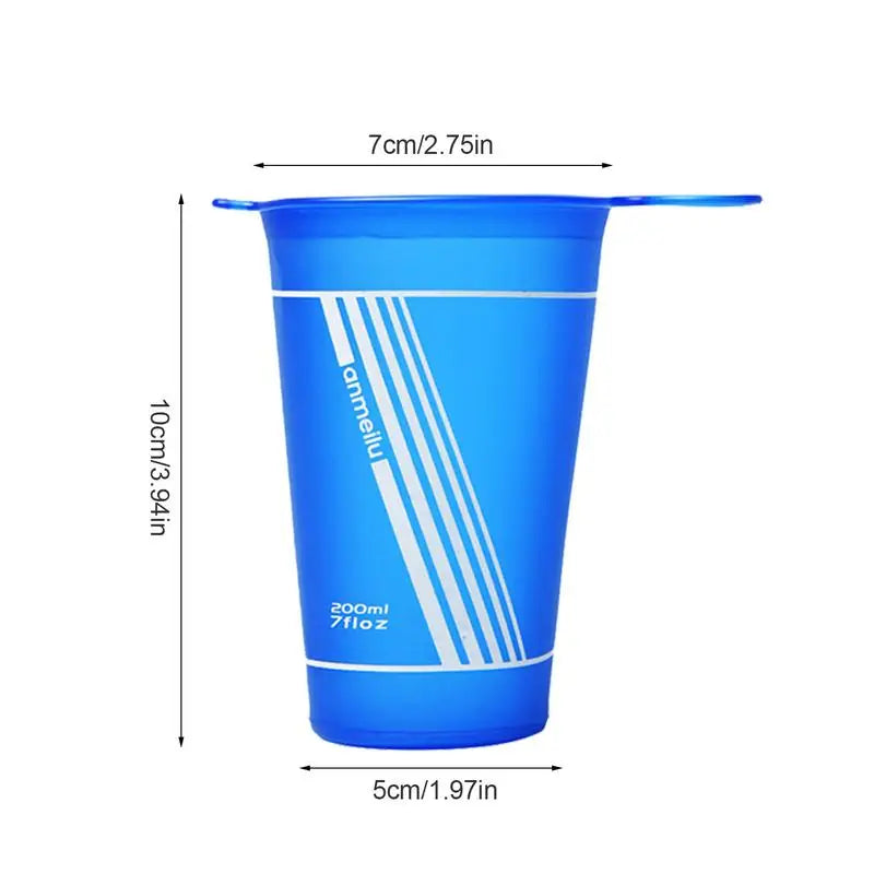 Vaso plegable de 200 ml, para deportes, acampada, senderismo, camping y viajes.