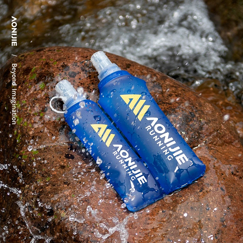 Botella plegable de agua blanda AONIJIE de 500 ml