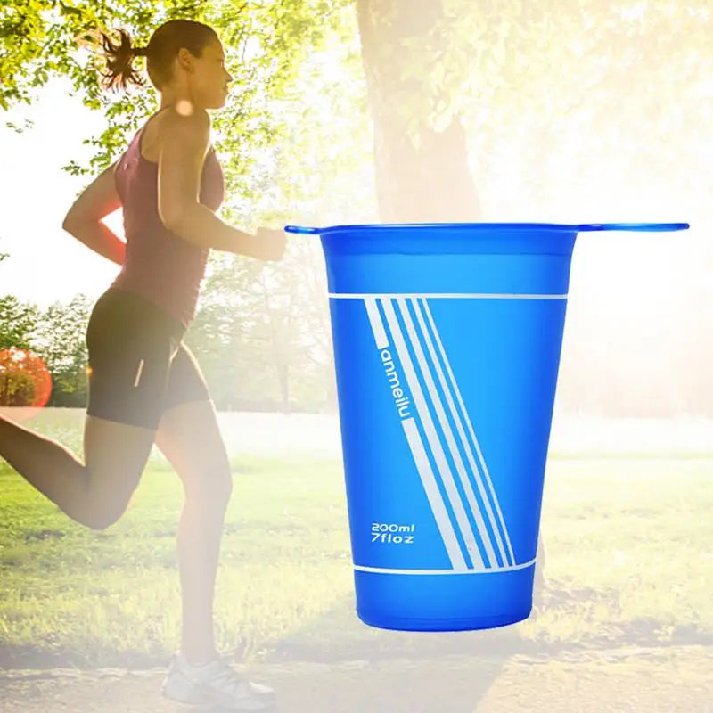 Vaso plegable de 200 ml, para deportes, acampada, senderismo, camping y viajes.