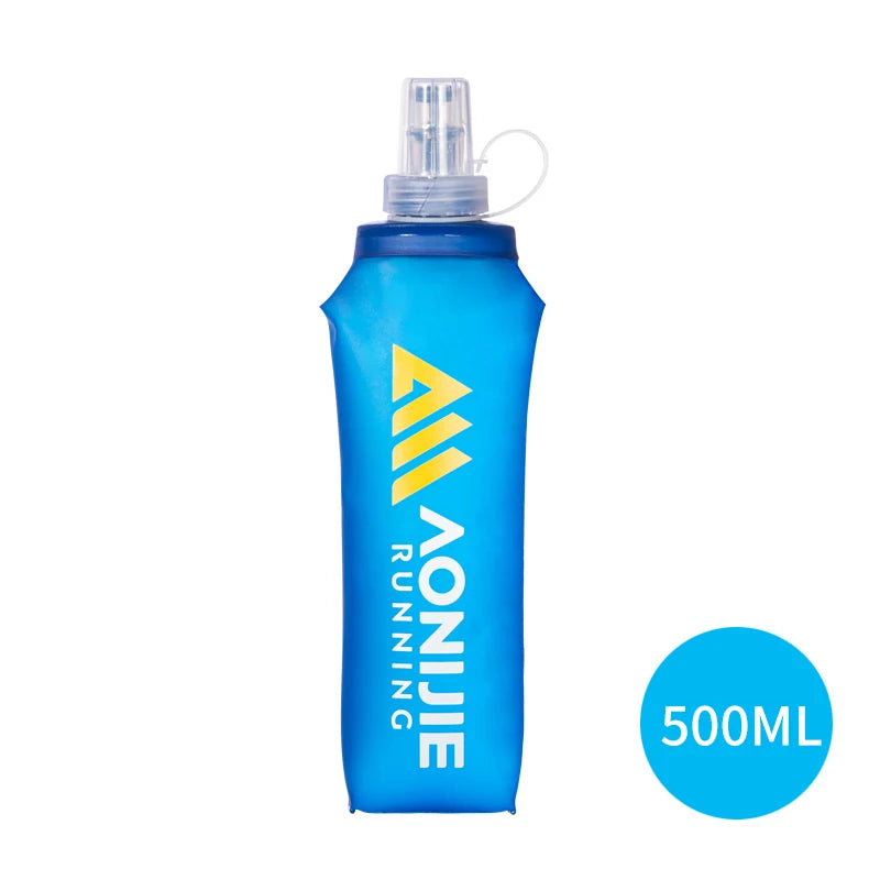 Botella plegable de agua blanda AONIJIE de 500 ml