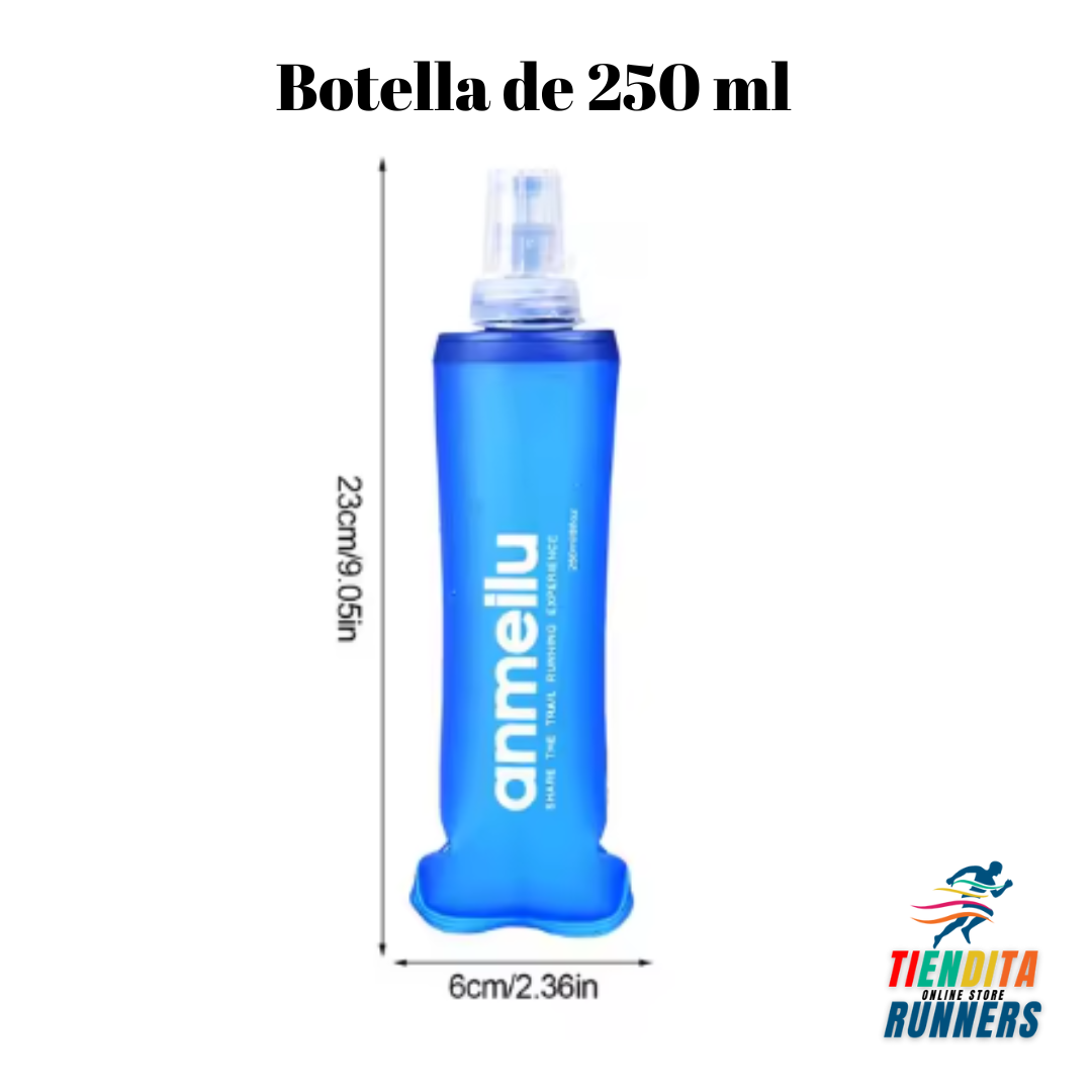 Botella plegable de 250 ml y 500ml anmeilu