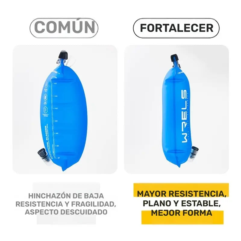 Vejiga de Hidratación Wrels de TPU capacidad 1, 1.5 , 2 y 3 litros