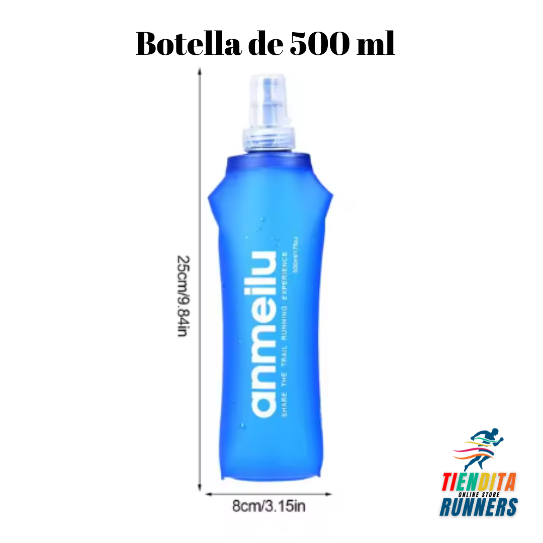 Botella plegable de 250 ml y 500ml anmeilu