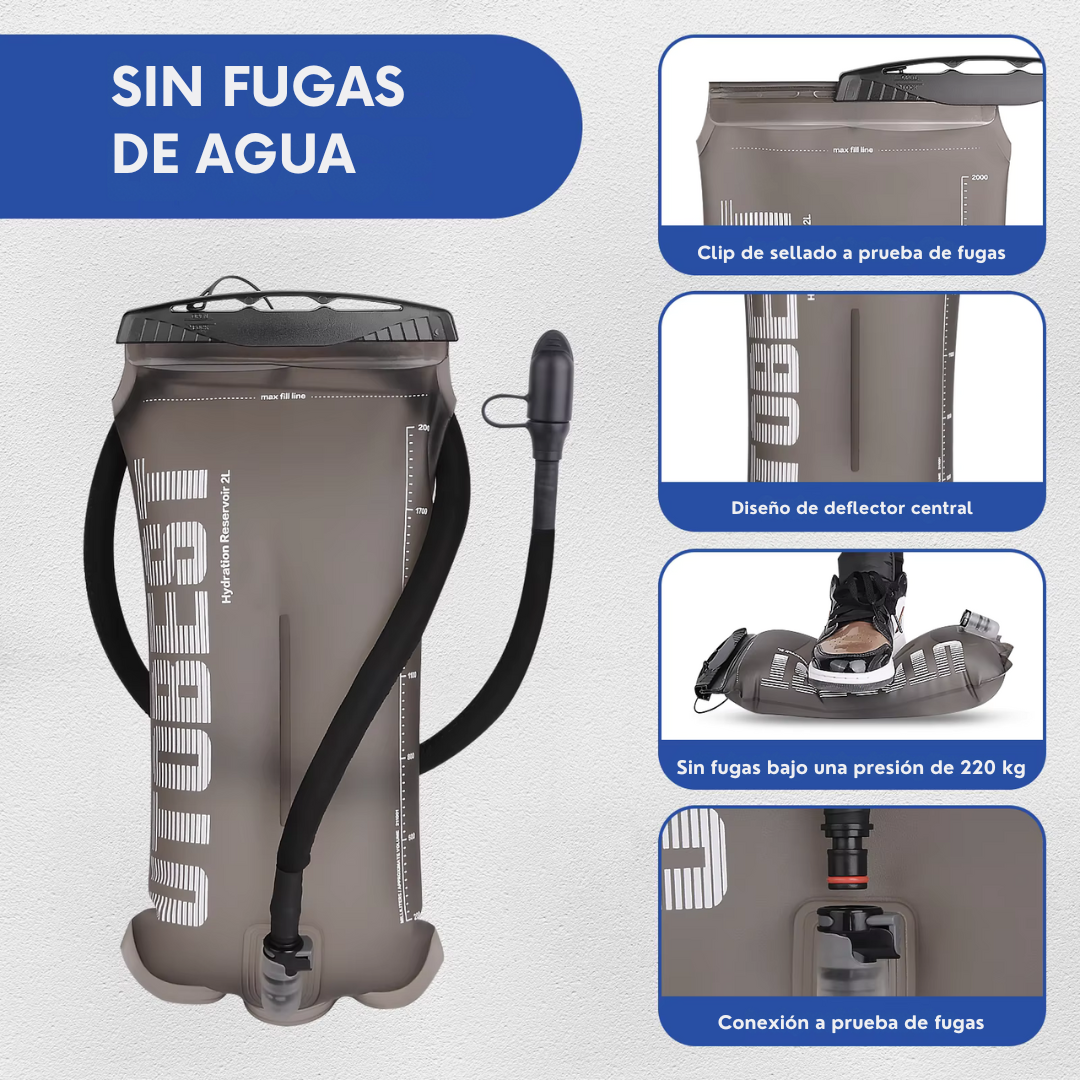 Bolsa de hidratación UTOBEST con depósito de agua de 1,5 l, 2 l y 3 l.