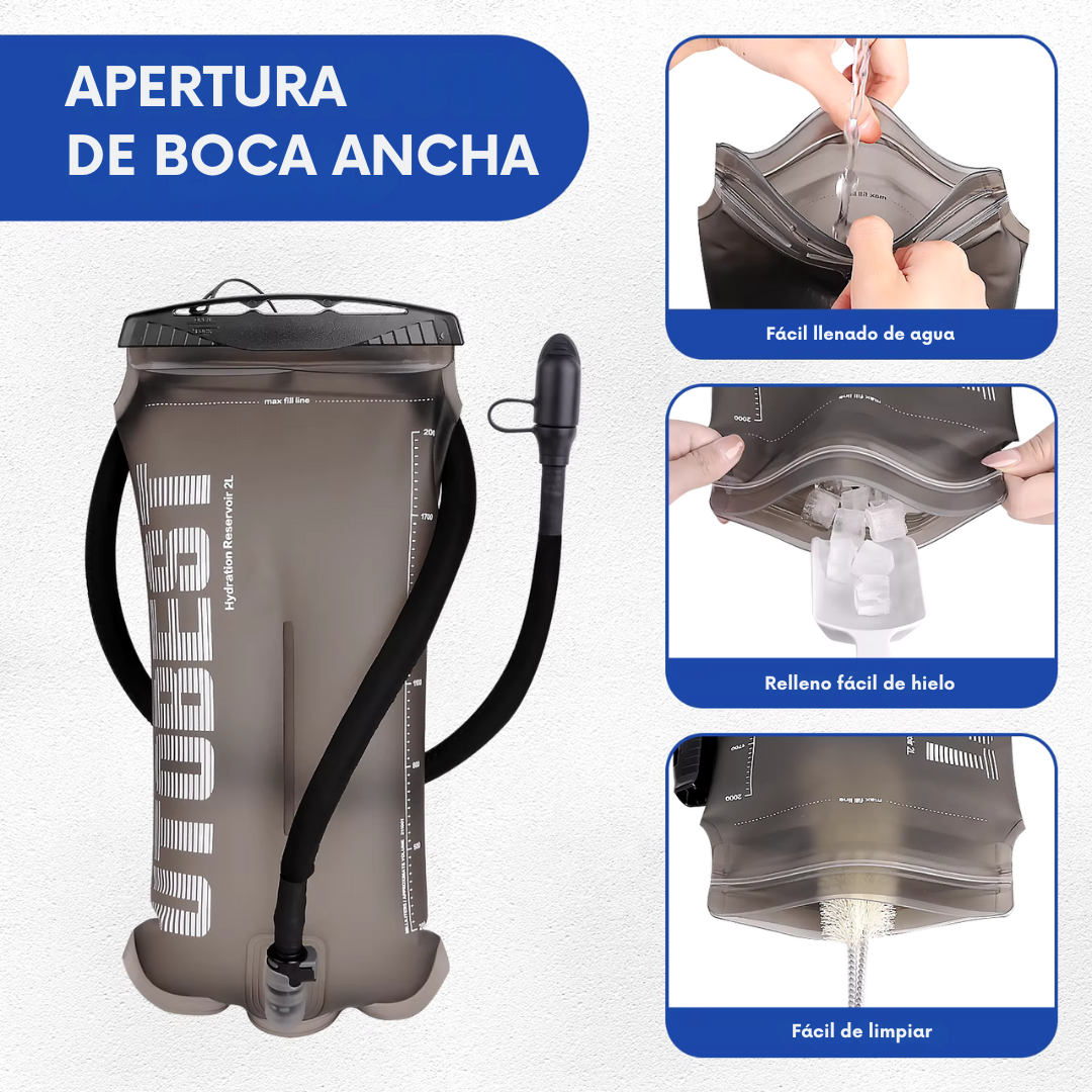 Bolsa de hidratación UTOBEST con depósito de agua de 1,5 l, 2 l y 3 l.