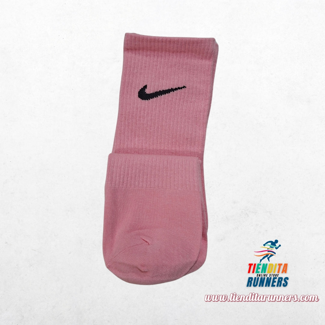 Media Nike rosada Algodón ligero de alto rendimiento