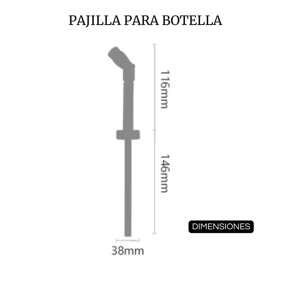 Pajilla Aonijie para botella plegable