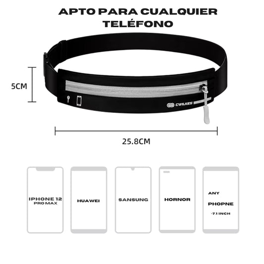 Cinturón para correr y llevar tus accesorios