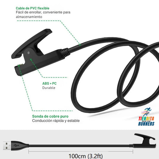 Cable de carga para reloj Garmin Forerunner 35, 235, 735XT, 645