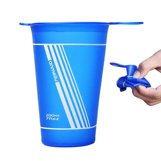 Vaso plegable de 200 ml, para deportes, acampada, senderismo, camping y viajes.