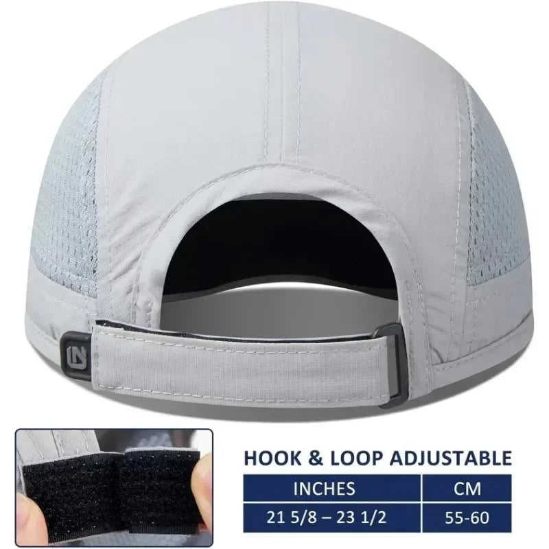 Gorra plegable deportiva, traspirable, unisex para correr y senderismo deporte al aire libre