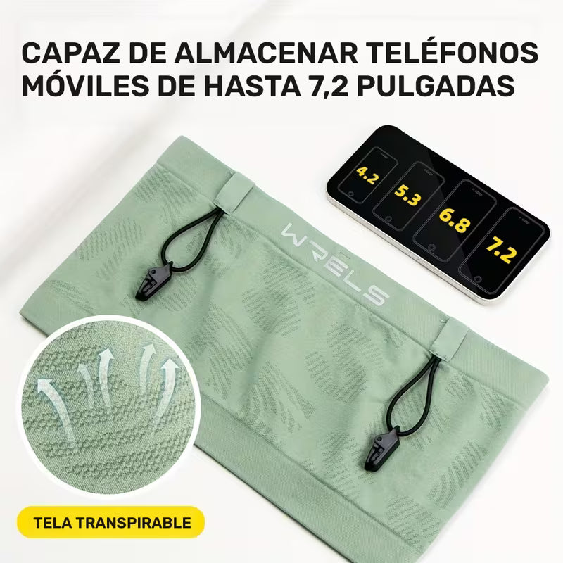 Cinturón sin costuras WRELS para correr y andar en bicicleta