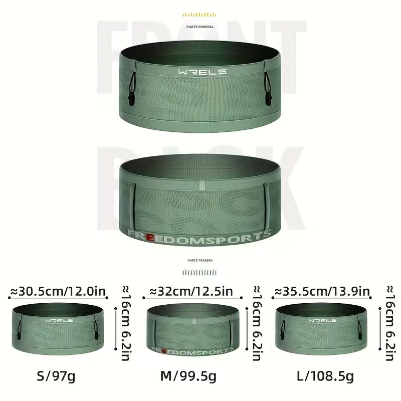 Cinturón sin costuras WRELS para correr y andar en bicicleta